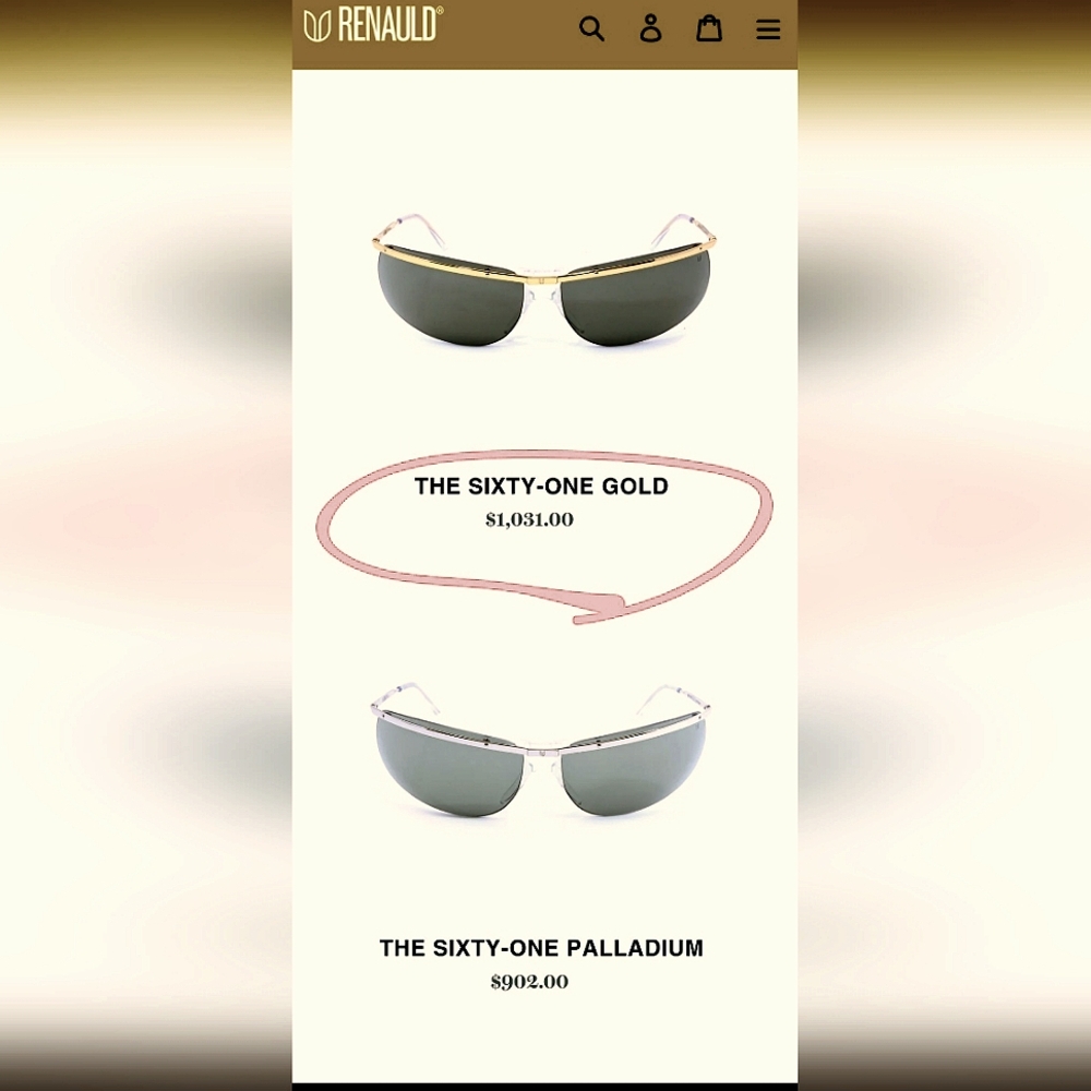 Renauld of France sunglasses w/o case